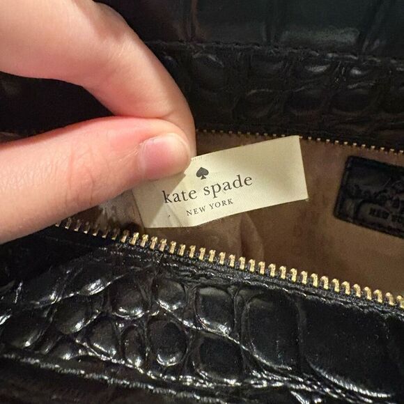 Kate Spade New York Kate Spade Ridgely Avenue Becky Embossed Satchel Handbag EUC - Picture 10 of 13